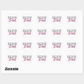 Birthday Ronde Sticker (Vel)