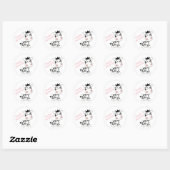 Birthday Ronde Sticker (Vel)
