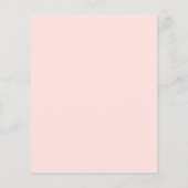 Birthday roos floral eucalyptus budget uitnodiging flyer (Achterkant)