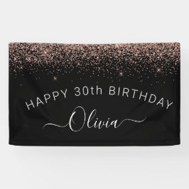 Birthday Roos Gold Blush Pink Glitter Girly Spandoek