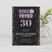 Birthday Roos Gold Disco Fever Kaart (Staand voorkant)