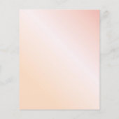 Birthday roos gold floral budget invitation flyer (Achterkant)