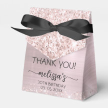 Birthday Roos Gold Glitter Monogram Naam Hartelijk