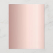 Birthday roos gold pampas floral budget uitnodigin flyer (Achterkant)