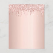 Birthday roos Gold twee personen begrotingsuitnodi Flyer (Achterkant)