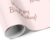 Birthday roos gouddiamanten cadeaupapier (Rol Hoek)