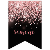 Birthday roos goudroze glitterglazuur 21st vlaggetjes (Eerste vlag)