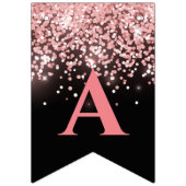 Birthday roos goudroze glitterglazuur 21st vlaggetjes (Derde vlag)