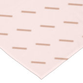 Birthday roos goudroze glitterpatroon monogram tafelkleed (Gekanteld)