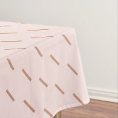 Birthday roos goudroze glitterpatroon monogram tafelkleed (Voorbeeld)