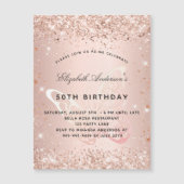 Birthday roos goudvlinder, magneet (Voorkant)