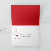 Birthday Roos voor vrouw Kaart (Binnen)