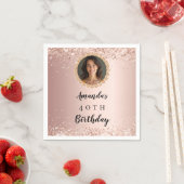 Birthday rose gold photo diamonds servet (Insitu)