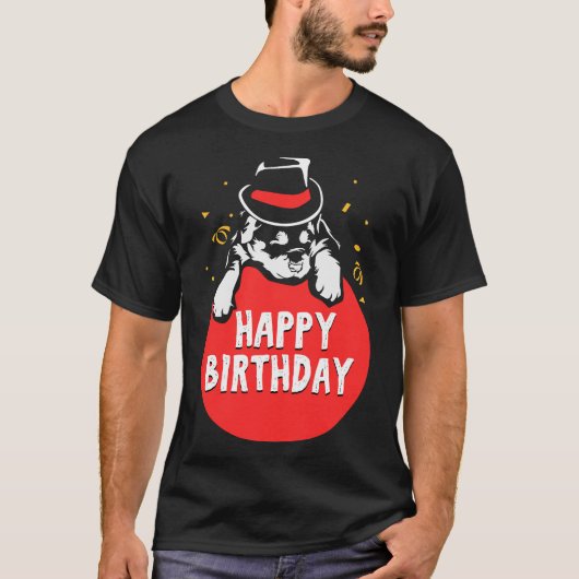 Birthday Rottweiler T-shirt (Voorkant)