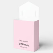 Birthday roze glitter druist ballonmeisje bedankdoosjes (Geopend)