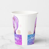 Birthday roze paarse anime kawaii meisjesnaam papieren bekers (Rechts)