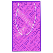 Birthday roze paarse douanenaam klein cadeauzakje (Achterkant)