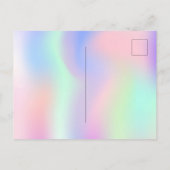 Birthday roze paarse glitter floral nodigt u uit briefkaart (Achterkant)