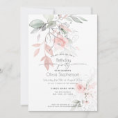 Birthday |  roze Roos Kaart (Voorkant)