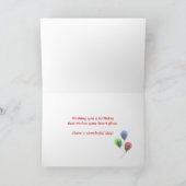 Birthday Ruby Heart Kaart (Binnen)