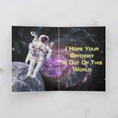 Birthday Ruimtevaart Kaart (Binnen)