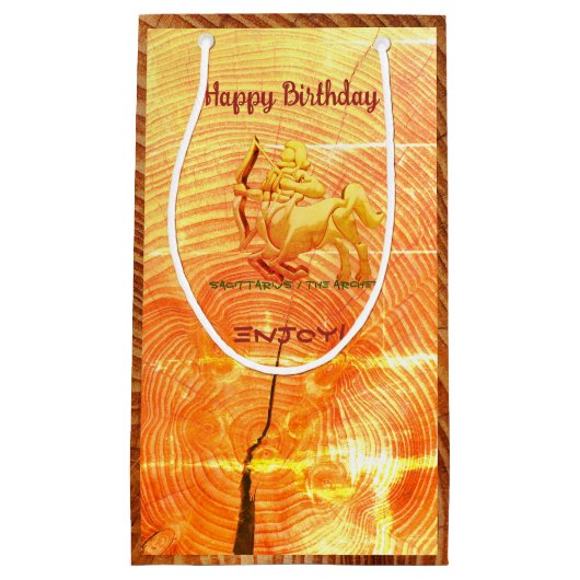 Birthday Sagittarius Small Gift Bag Klein Cadeauzakje (Voorkant)