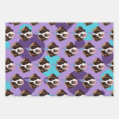 Birthday Saint Bernard Inpakpapier Vel (Voorkant)