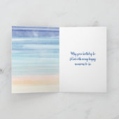 Birthday Sand Snow Man Card Kaart (Binnen)