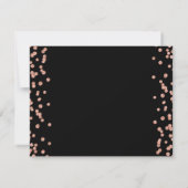 Birthday Save Date Roos Gold Glitter Confetti Save The Date (Achterkant)