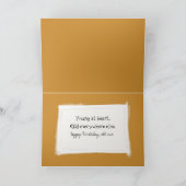 Birthday Scarecrow Wearing a Sombrero and Poncho Kaart (Binnen)