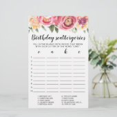 Birthday Scattergories editable game (Staand voorkant)