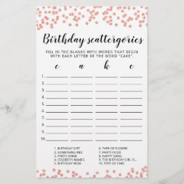 Birthday Scattergories editable game