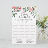 Birthday Scattergories editable game (Staand voorkant)