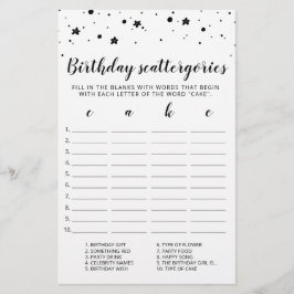 Birthday Scattergories editable game