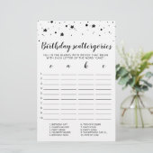 Birthday Scattergories editable game (Staand voorkant)