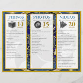 Birthday Scavenger Hunt List: Zodiac Leo Flyer (Achterkant)