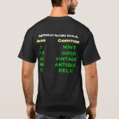 Birthday-schaal T-shirt (Achterkant)