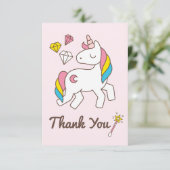 Birthday. Schattigee Eenhoorn met Schattigee Rand  Kaart (Staand voorkant)