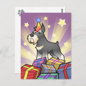 Birthday Schnauzer Briefkaart (Voorkant / Achterkant)