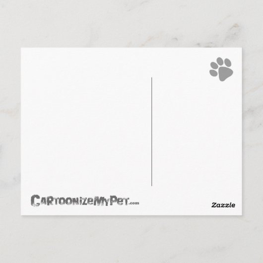 Birthday Schnauzer Briefkaart (Achterkant)