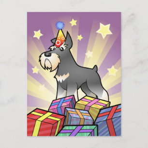 Birthday Schnauzer Briefkaart