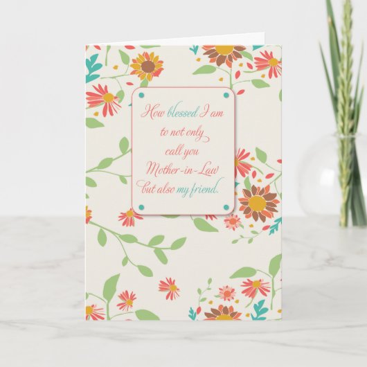 Birthday schoonmoeder, religie met zonnebloemen kaart (Voorkant)