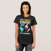 Birthday Scientist Let's Experiment Science B Day T-shirt (Voorkant volledig)