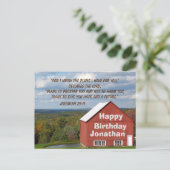 Birthday Scripture Jeremiah 29:11 Ik ken de planne Briefkaart (Staand voorkant)