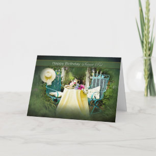 BIRTHDAY - SECRET PAL - ENGELS COTTAGE GARDEN KAART