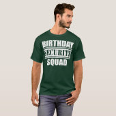 Birthday Security Square, het beste ooit T-shirt (Voorkant volledig)