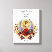 Birthday September Virgo Zodiac Custom Gift Canvas Afdruk (Voorkant)