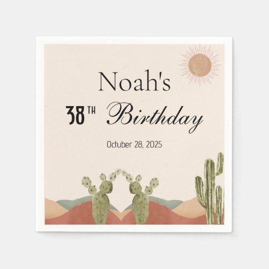 Birthday  servet (Voorkant)