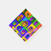 Birthday-servetten met cadeaudesign servet (Hoek)