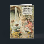 Birthday Shenanigans met  vrouwen Funny Kaart<br><div class="desc">Een grappige verjaardagskaart met een antiek illustratie van vrouwen die betrokken zijn bij een soort shenanzen. Het is moeilijk om precies te zeggen wat er aan de hand was in deze roze groep vriendinnen. De tekst "Geniet van jullie" kan worden bewerkt als je wilt.</div>